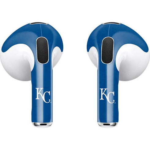 MLB Kansas City Royals - Solid Distressed Apple AirPods (3rd Gen 2021) Skin