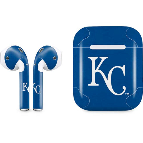 MLB Kansas City Royals - Solid Distressed Apple AirPods Skin