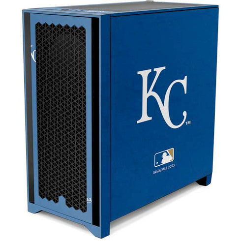 MLB Kansas City Royals - Solid Distressed Corsair 4000D Tempered Glass Mid-Tower ATX Case Skin