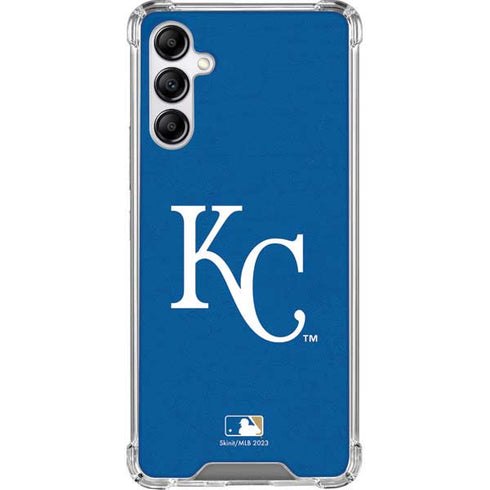 MLB Kansas City Royals - Solid Distressed Galaxy A14 5G Clear Case