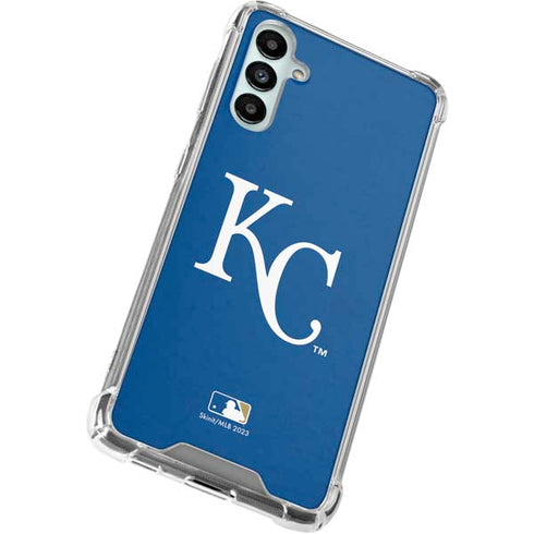MLB Kansas City Royals - Solid Distressed Galaxy A14 5G Clear Case