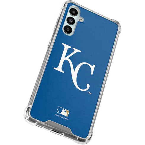 MLB Kansas City Royals - Solid Distressed Galaxy A15 5G Clear Case