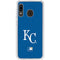 MLB Kansas City Royals - Solid Distressed Galaxy A20 Clear Case