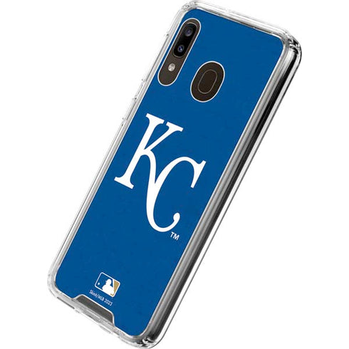 MLB Kansas City Royals - Solid Distressed Galaxy A30 Clear Case