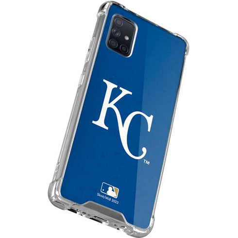 MLB Kansas City Royals - Solid Distressed Galaxy A51 5G Clear Case