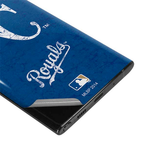 MLB Kansas City Royals - Solid Distressed Galaxy Note 10 Plus Skin