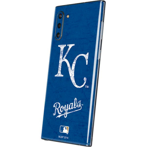 MLB Kansas City Royals - Solid Distressed Galaxy Note 10 Skin