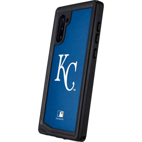 MLB Kansas City Royals - Solid Distressed Galaxy Note 10 Waterproof Case