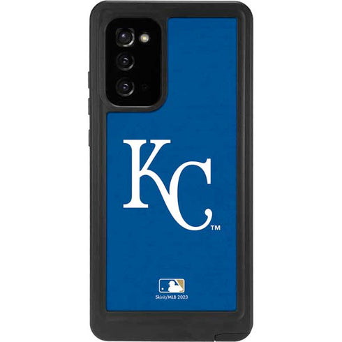 MLB Kansas City Royals - Solid Distressed Galaxy Note20 5G Waterproof Case