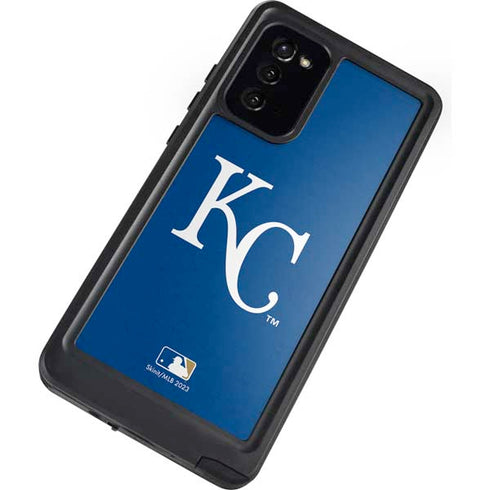 MLB Kansas City Royals - Solid Distressed Galaxy Note20 5G Waterproof Case