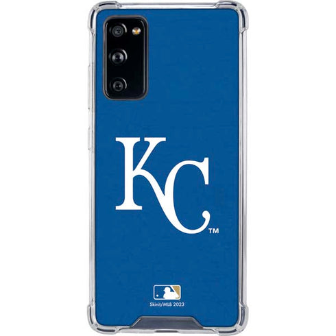 MLB Kansas City Royals - Solid Distressed Galaxy S20 FE Clear Case
