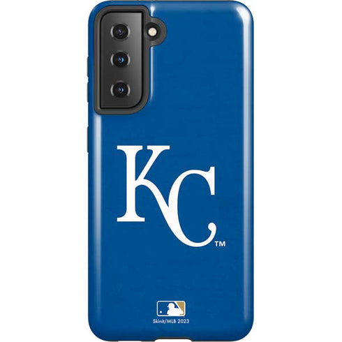 MLB Kansas City Royals - Solid Distressed Galaxy S21 5G Pro Case