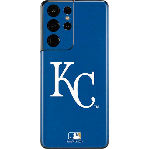 MLB Kansas City Royals - Solid Distressed Galaxy S21 Ultra 5G Skin
