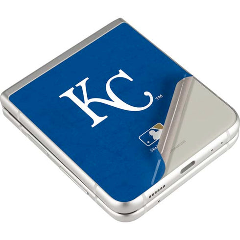 MLB Kansas City Royals - Solid Distressed Galaxy Z Flip3 5G Skin