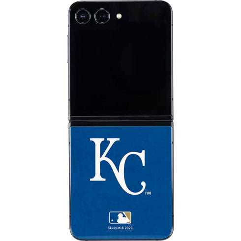 MLB Kansas City Royals - Solid Distressed Galaxy Z Flip5 5G Skin