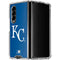 MLB Kansas City Royals - Solid Distressed Galaxy Z Fold4 5G Clear Case