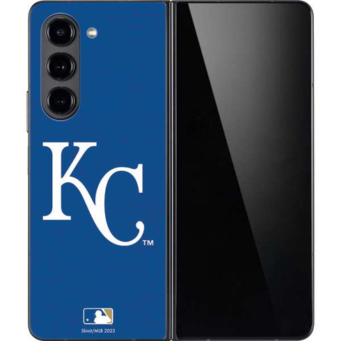 MLB Kansas City Royals - Solid Distressed Galaxy Z Fold5 5G Skin
