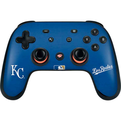 MLB Kansas City Royals - Solid Distressed Google Stadia Controller Skin