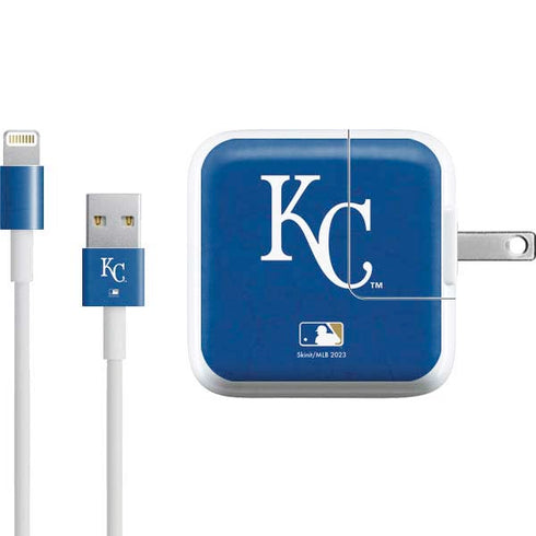 MLB Kansas City Royals - Solid Distressed iPad Charger (10W USB) Skin