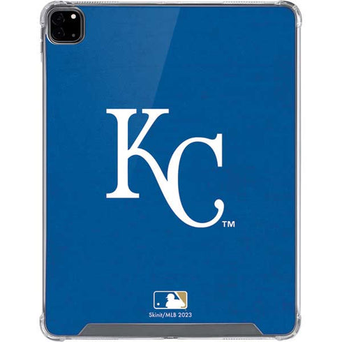 MLB Kansas City Royals - Solid Distressed iPad Pro 12.9in (2020) Clear Case