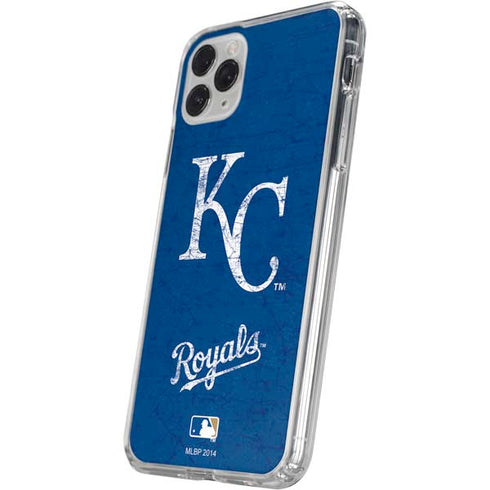 MLB Kansas City Royals - Solid Distressed iPhone 11 Pro Clear Case