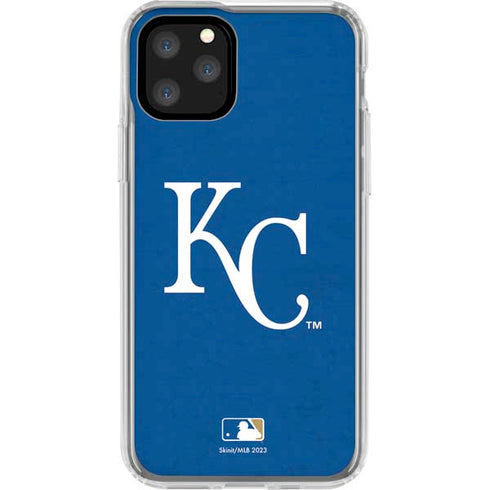 MLB Kansas City Royals - Solid Distressed iPhone 11 Pro Clear Case