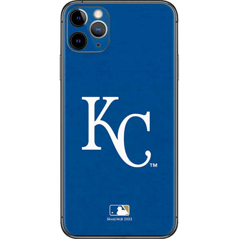 MLB Kansas City Royals - Solid Distressed iPhone 11 Pro Max Skin