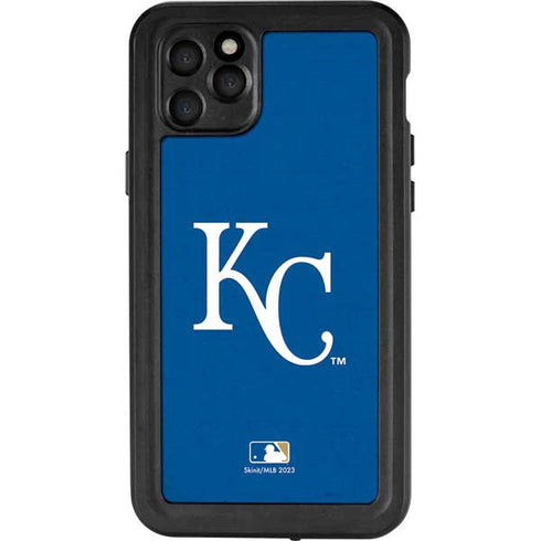 MLB Kansas City Royals - Solid Distressed iPhone 11 Pro Max Waterproof Case