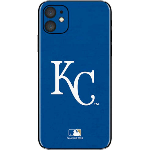 MLB Kansas City Royals - Solid Distressed iPhone 11 Skin