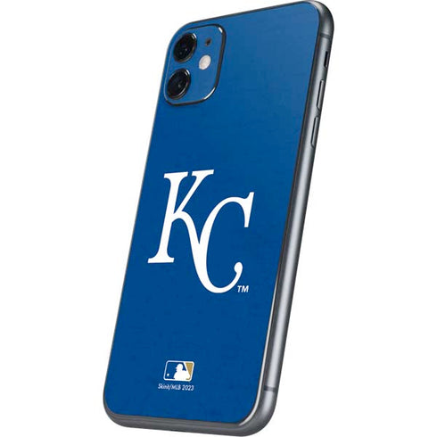 MLB Kansas City Royals - Solid Distressed iPhone 11 Skin