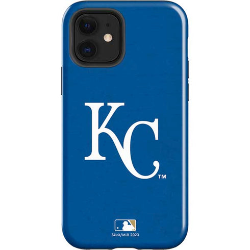 MLB Kansas City Royals - Solid Distressed iPhone 12 Impact Case