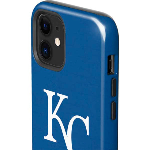 MLB Kansas City Royals - Solid Distressed iPhone 12 Impact Case
