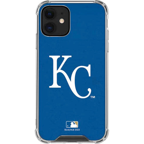 MLB Kansas City Royals - Solid Distressed iPhone 12 Mini Clear Case