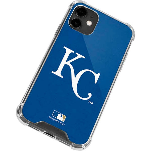 MLB Kansas City Royals - Solid Distressed iPhone 12 Mini Clear Case