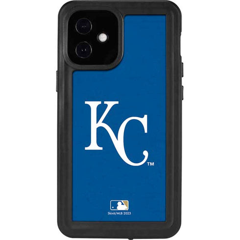 MLB Kansas City Royals - Solid Distressed iPhone 12 Mini Waterproof Case