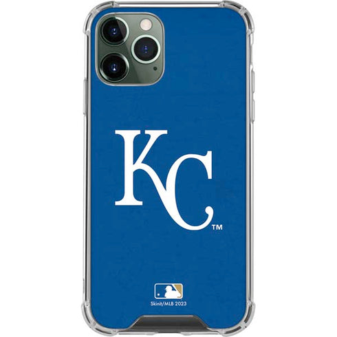 MLB Kansas City Royals - Solid Distressed iPhone 12 Pro Clear Case