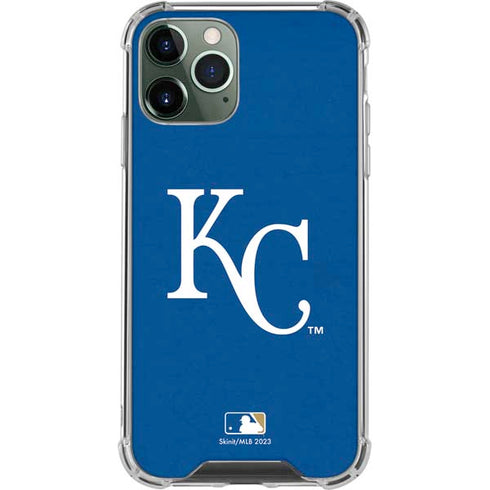 MLB Kansas City Royals - Solid Distressed iPhone 12 Pro Max Clear Case