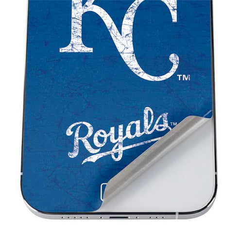 MLB Kansas City Royals - Solid Distressed iPhone 12 Pro Max Skin