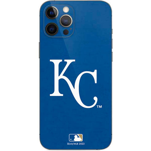 MLB Kansas City Royals - Solid Distressed iPhone 12 Pro Max Skin