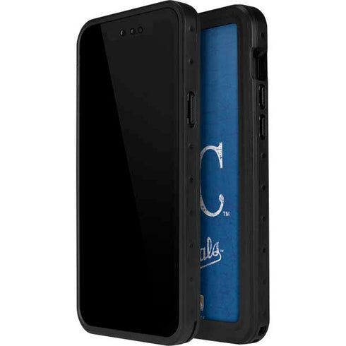 MLB Kansas City Royals - Solid Distressed iPhone 12 Pro Waterproof Case