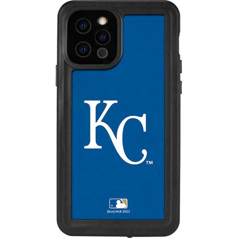 MLB Kansas City Royals - Solid Distressed iPhone 12 Pro Waterproof Case