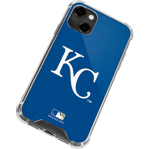 MLB Kansas City Royals - Solid Distressed iPhone 14 Clear Case