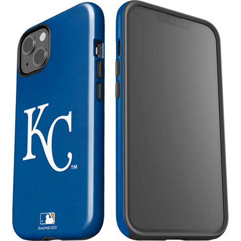 MLB Kansas City Royals - Solid Distressed iPhone 15 Impact Case