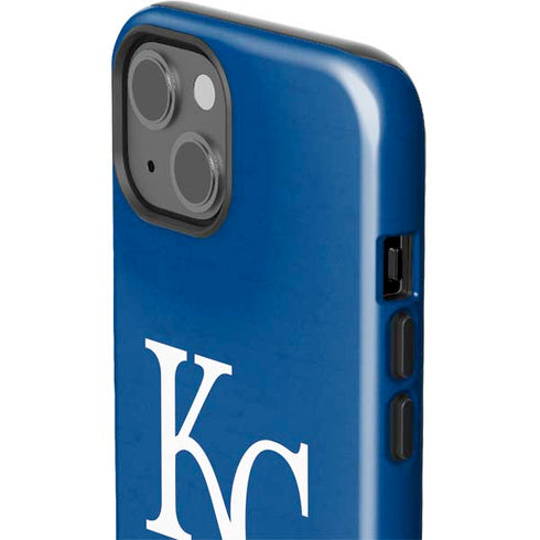 MLB Kansas City Royals - Solid Distressed iPhone 14 Plus Impact Case