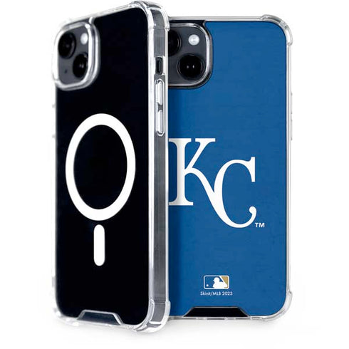 MLB Kansas City Royals - Solid Distressed iPhone 15 Plus MagSafe Case