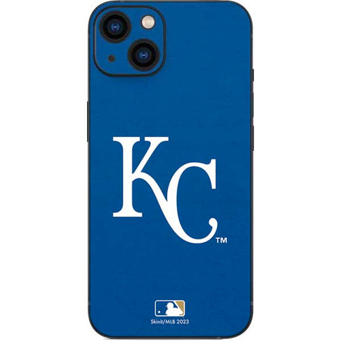 MLB Kansas City Royals - Solid Distressed iPhone 14 Plus Skin