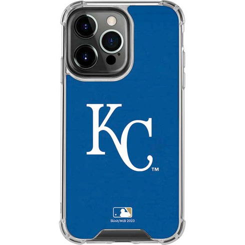 MLB Kansas City Royals - Solid Distressed iPhone 14 Pro Clear Case