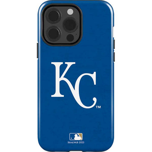 MLB Kansas City Royals - Solid Distressed iPhone 15 Pro Impact Case