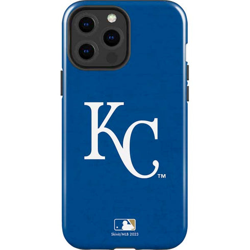 MLB Kansas City Royals - Solid Distressed iPhone 15 Pro Max Impact Case
