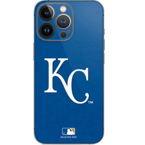 MLB Kansas City Royals - Solid Distressed iPhone 14 Pro Skin